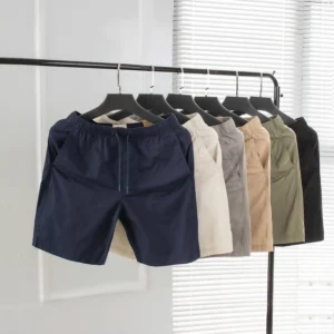 Quần short kaki nam TORANO dáng basic cạp chun bền màu FSBK010