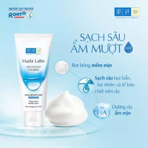 Kem Rửa Mặt Dưỡng Ẩm Tối Ưu Hada Labo Advanced Nourish Cleanser 80g