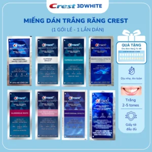 Miếng Dán Trắng Răng Crest 3D White