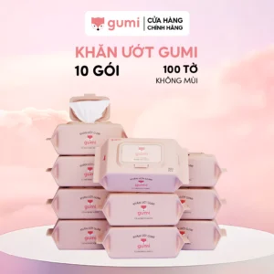 Khăn ướt gumi – dịu nhẹ chuẩn an toàn cho làn da bé