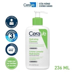 Sữa Rửa Mặt Cerave Làm Sạch Sâu Cho Da Thường Đến Da Dầu dung tích 236ML
